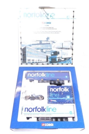 A Corgi Limited Edition 1:50 scale die cast set Norfolk Scotrains, boxed.