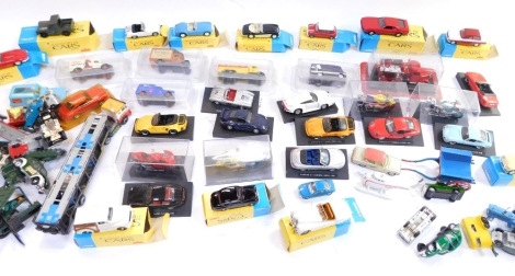 Various die cast advertising cars and trucks, to include Corgi Toys, Chipperfield's Circus, Chevrolet Impala, various others, some in blister packs, other boxed, Century of Cars, etc. (a quantity)