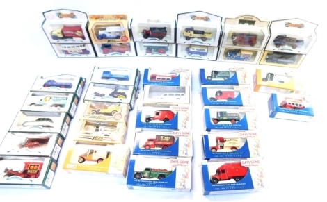 Days Gone die cast and other vehicles, classic cars, Babycham van, etc., boxed. (34)