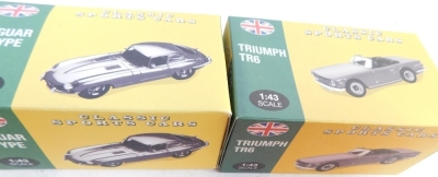 Vanguard and other 1:43 scale classic cars, to include a Triumph Spitfire MKII, BMW 507, etc., boxed. (9) - 3