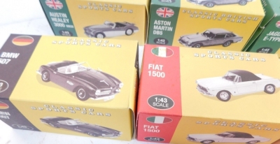 Vanguard and other 1:43 scale classic cars, to include a Triumph Spitfire MKII, BMW 507, etc., boxed. (9) - 4