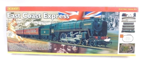 A Hornby OO gauge electric train set East Coast Express R1021, boxed.