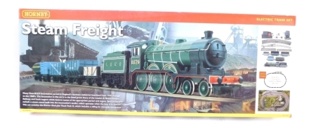 A Hornby OO gauge electric train set Steam Freight R1018, boxed.