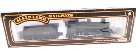 A Palitoy Mainline Railways OO gauge 43XX Mogul locomotive and tender, GWR green livery. (boxed)