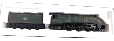 A Bachmann OO gauge locomotive and tender Guilemot 60020, boxed.