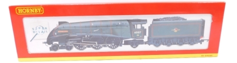 A Hornby OO gauge locomotive and tender, class A4 60017 Silver Fox, R2266, boxed.