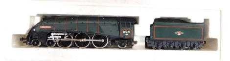 A Hornby OO gauge locomotive and tender, White Swan class AF, R286, boxed.