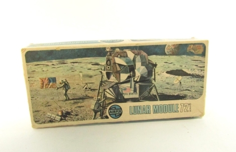 An Airfix Lunar model, with instructions, decals and information on moon landing, boxed.