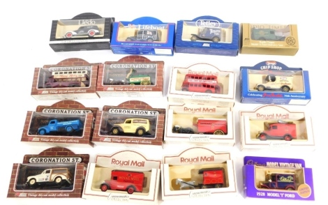 Die cast vehicles, to include Young's Harry Ramsden's advertising chip shop van, Days Gone style, etc., boxed. (16)