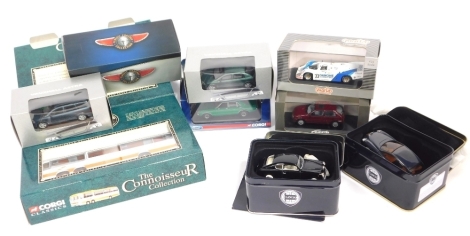 Die cast vehicles, to include Vanguard limited edition Ford, Corgi Classics bus Selnec, etc., boxed. (a quantity)