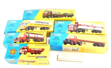 Six Corgi Classics Famous Hauliers lorries, to include Esso, H & R Johnson, various others, boxed. (6)