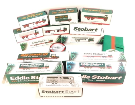 Atlas Edition Eddie Stobart 1:50 scale lorries, horse box, various other items, etc., boxed. (a quantity)