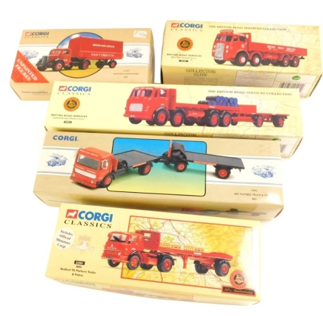 Various Corgi Classics 1:50 scale lorries and others, to include Portsmouth British Road Services 97329 Bedford, etc., boxed. (5)