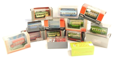 Corgi Original 1:76 scale omnibus and other buses, to include Brit Bus, Ribbile, boxed. (a quantity)