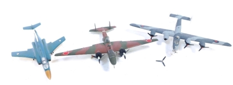 Three aeroplane models, to include ZZ-G331, etc. (3)