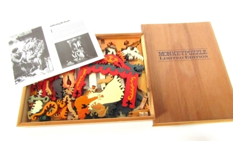 A Monkey Puzzle Limited Edition Punch & Judy hand cut wooden jigsaw puzzle, cased.