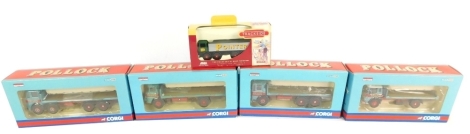 Five die cast vehicles, comprising Trackside Guy Big J Tipper Pointer, and four Corgi 70th Anniversary limited edition lorries, Leyland CC11416, CC10309, CC116611 and CC10606, boxed. (5)