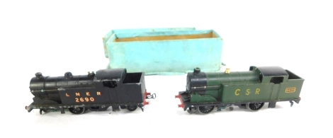 A Hornby Dublo OO gauge tank locomotive, BSR 6699, and 2690, in single associated box.