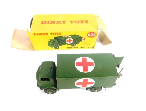 A Dinky Toys die cast Military Ambulance, No 626, boxed.