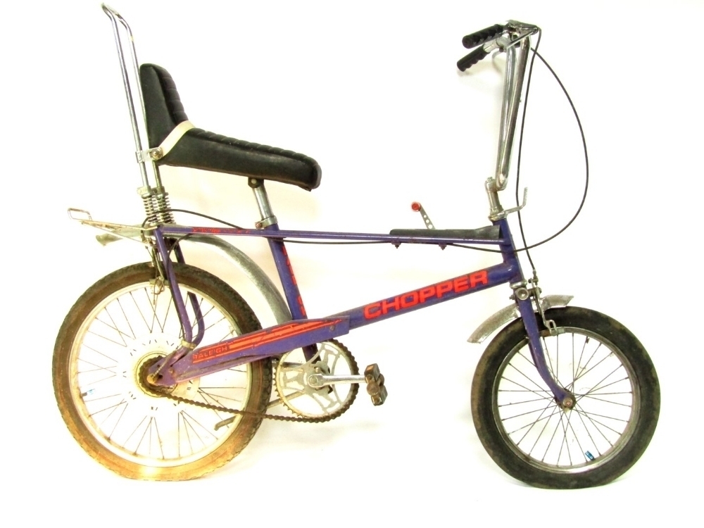 Purple cheap raleigh chopper