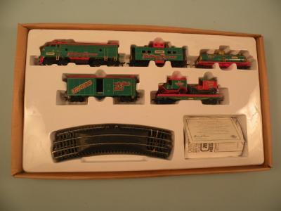 A limited edition Matchbox Holiday Express train complete with certificate