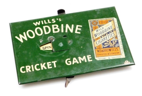 A 1930's Wills's Woodbine cricket game, ITC 8560, 15cm wide.