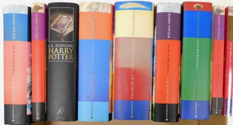 Rowling (J K). Various works, to include Harry Potter and the Philosophers Stone, published by Bloomsbury London 2001, paperback, Harry Potter and the Deathly Hallows, first edition, published by Bloomsbury London 2007, hardback, Harry Potter and the Pris