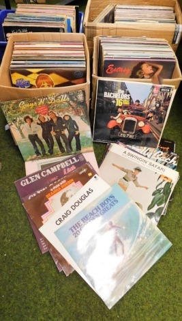 Various LP records, to include Shakin Stevens, The Beach Boys, James Last, The Bachelors, Shirley Bassey, Julio Iglesias, etc. (4 boxes)