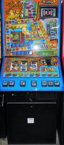 A Maygay The Simpson's fruit machine. Buyer Note: WARNING! This lot contains untested or unsafe electrical items. It is supplied for scrap or reconditioning only. TRADE ONLY