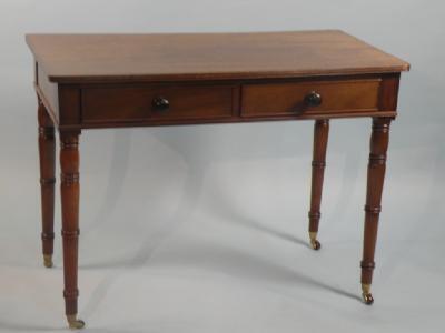 A George IV mahogany side table in the manner of Gillows