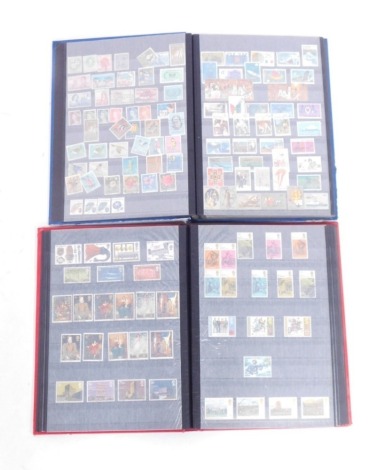 Two albums of GB & Commonwealth postage stamps.