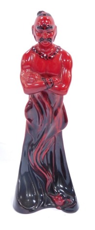 A Royal Doulton Flambe Genie figure, HN2999, 25cm high.