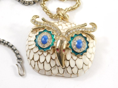 Various costume jewellery, owl and other brooches, etc. (a quantity, various dimensions) - 3