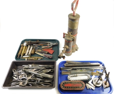 Various tools, measuring devices, sugar cutters, other hand tools, etc. (a large quantity)