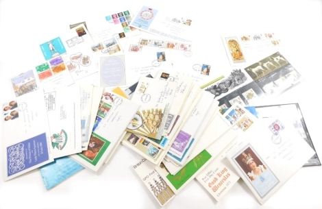 Various stamps, stamp sets, etc., collectors pack 1969, other first day covers, stamp sets, British Cathedrals, Christmas 19748, etc. (a quantity)