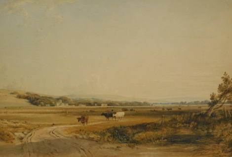 Anthony van Dyke Copley Fielding (1787-1855). Old Shoreham, Sussex, watercolour, signed, 20cm x 29cm.