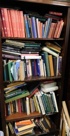 Various books, Elizabeth II Her Majesties Station Office, Country of Dorset, Royal Commission Historical Monument books, The Pros of Edward Thomas, other poetry, Beethoven, composing, Maria Callas, English Villages and Hamlets, other travel, Ireland, etc.