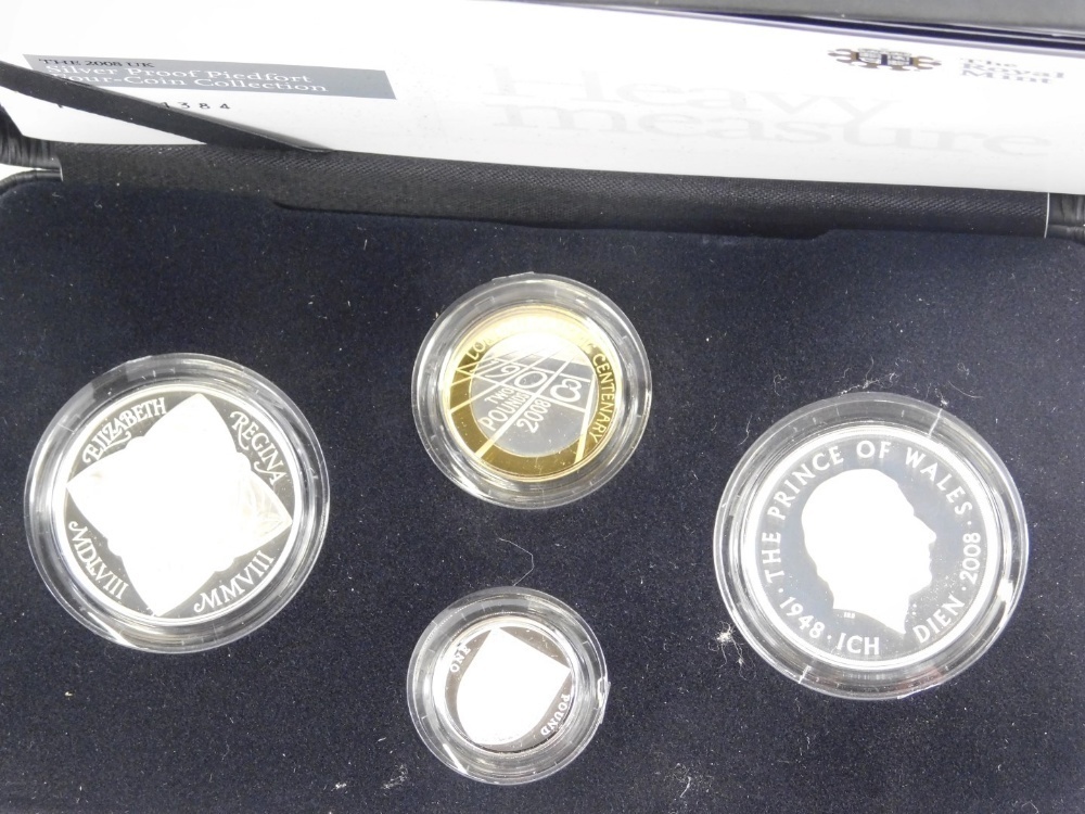 コレクション THE2008UK SilverProof Piedfort Four-Coin THE2008UK SilverProof Piedfort Four-Coin
