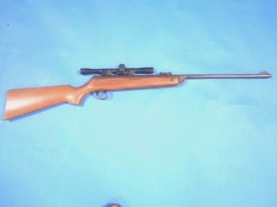 A BSA .22 calibre air rifle with sight