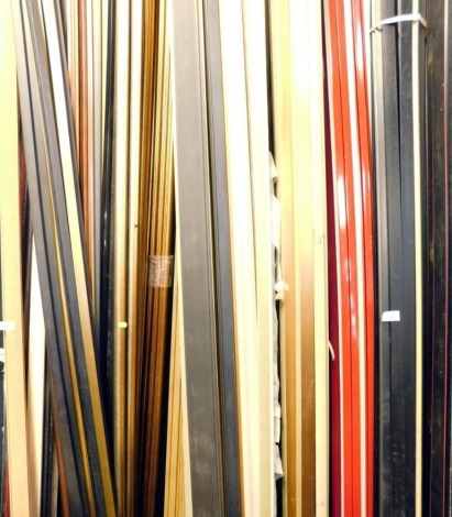 A selection of Polcore and other picture framing frame lengths and sections, various designs. (a quantity)