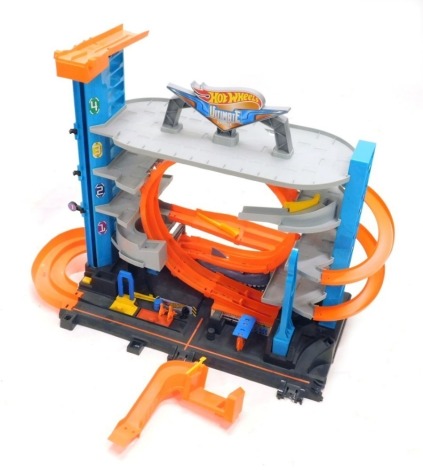 A Hot Wheels child's ultimate garage, 75cm high.