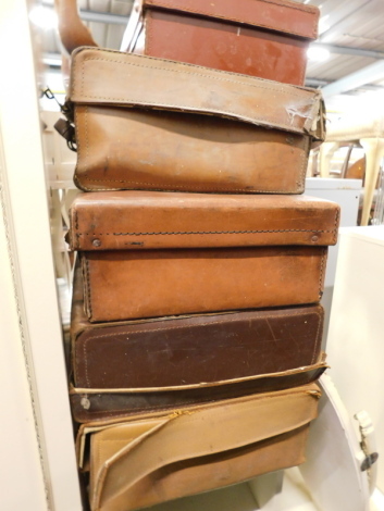 Various leather and other cases, etc.