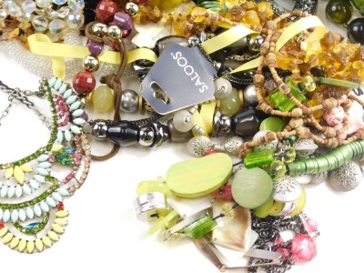 Various modern costume jewellery, to include painted and wooden beaded necklaces, etc. (a quantity) - 2