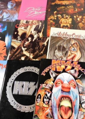 A collection of band tour programmes, to include Motley Crue: Red, White and Crue ... Better Live than dead 2005 tour, Dr Feel Good 1989/1990 tour, Girls, Girls, Girls 1989 tour, Black Sabbath: Headless Cross 1989 tour, 1990-1991 World tour, Alive 1996-19 - 4