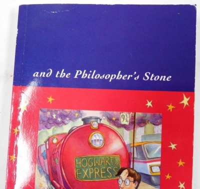 Rowling (J.K.). Harry Potter and the Philosopher's Stone, paperback, Bloomsbury, London 2001, cover and spine misprint, lacking foil stamping for 'Harry Potter' to the front cover and spine, and some star embellishment to cover. Provenance: bought as a - 2