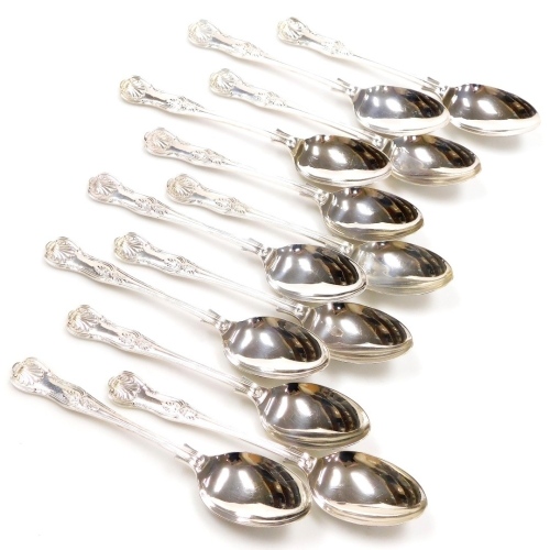 A set of twelve Elizabeth II silver King's pattern tablespoons, Viners Ltd, Sheffield 1965, 35.52oz.