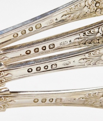 A set of four Victorian silver King's pattern side forks, London 1843, 8.19oz. - 2