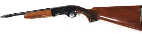 A Remington model 1100 self loading pump-action shotgun, Serial No. L140119V. NB. A current valid Shotgun Certificate will be required to view and bid for this lot. For Sale by Tender with final bids to be submitted by 10am Saleday