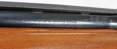 A Remington model 1100 self loading pump-action shotgun, Serial No. L140119V. NB. A current valid Shotgun Certificate will be required to view and bid for this lot. For Sale by Tender with final bids to be submitted by 10am Saleday - 4