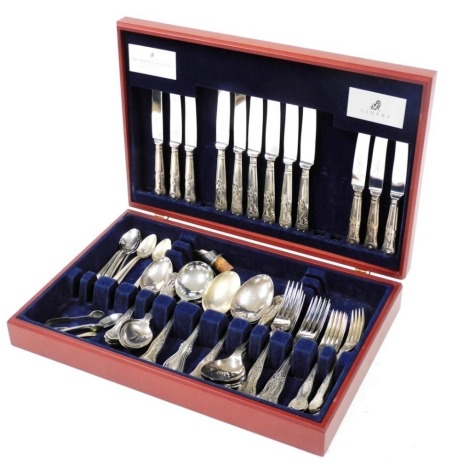 A part canteen of Viners King's pattern cutlery, from the Parish collection, originally for eight place settings, etc.